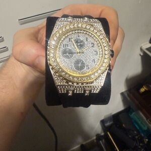 Gold and Silver Diamond-Accented Diamond luxury watch 43mm Bussdown